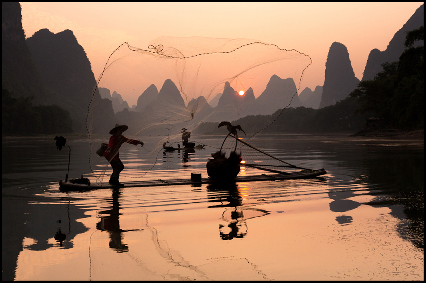 TRAVEL #2 JIMMY WANG, ( Fishing at the Sunrise ).jpg